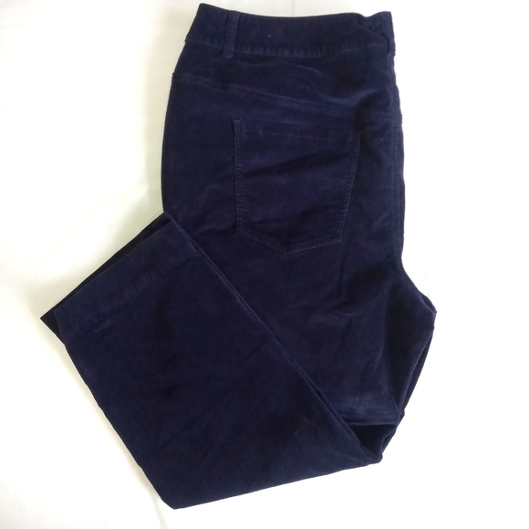 Lane Bryant Purple Velvet Straight Leg Jean Pants - Picture 7 of 11